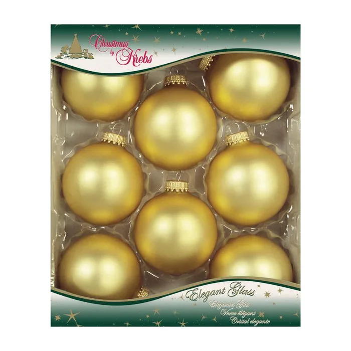 Christmas by Krebs Gold Velvet Ball Ornaments (Pack of 12)