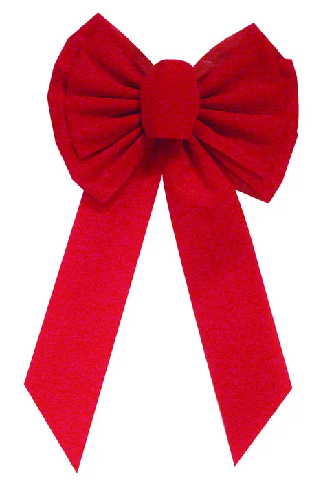 Holiday Trims Red 11 Loop Christmas Bow 10 in. (Pack of 12)