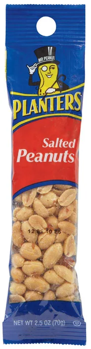 Planters Salted Peanuts 2.5 oz Pegged (Pack of 15)