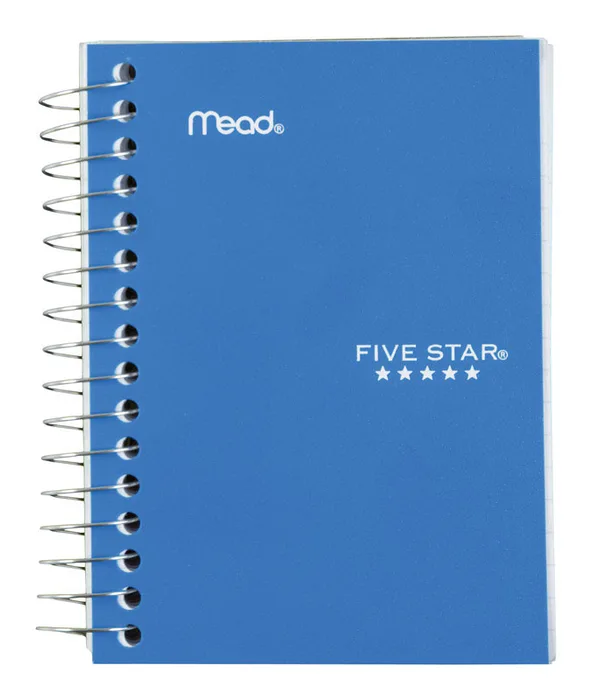 Mead 3-1/2 in. W X 5-1/2 in. L College Ruled Spiral Assorted Notebook (Pack of 6)