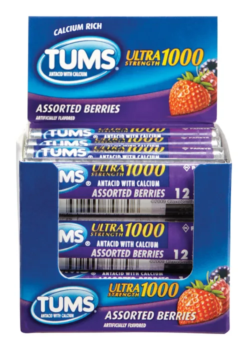 Tums Ultra Strength 1000 Antacid (Pack of 12)