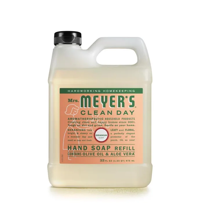 Mrs. Meyer's Clean Day Geranium Scent Hand Soap Refill 33 oz