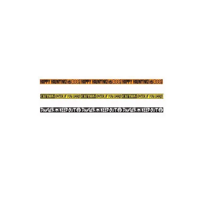 Fun World 3 in. Caution Tape Halloween Decor (Pack of 24)