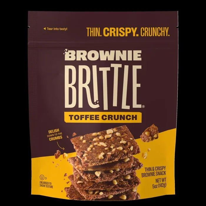 Brownie Brittle Toffee Crunch Brownie Brittle 5 oz Bagged (Pack of 6)