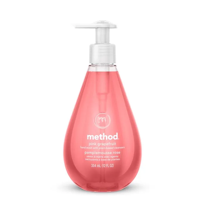 Method Pink Grapefruit Scent Gel Hand Wash 12 oz (Pack of 6)