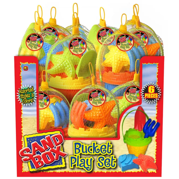 Sand Box Sand Toys 6 pc (Pack of 18)
