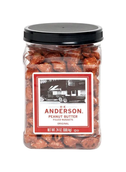 H-K Anderson Peanut Butter Filled Pretzels 24 oz Jar (Pack of 8)