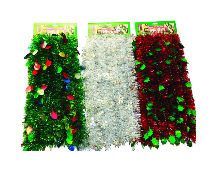 FC Young Multicolored Assorted Garland Hanging Decor 8 in. (Pack of 6)