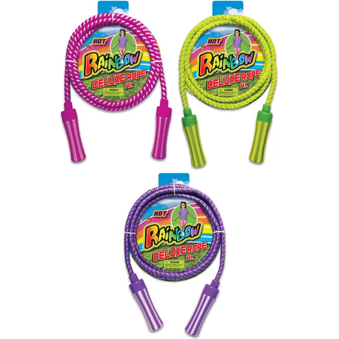Rainbow Jump Rope Assorted 1 pc (Pack of 24)