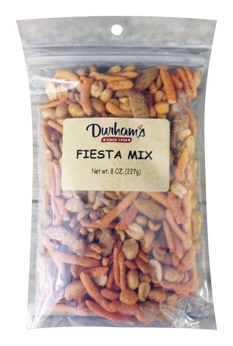 Durhams Spicy Peanuts, Sesame, Pretzels Snack Mix 8 oz Bagged (Pack of 12)