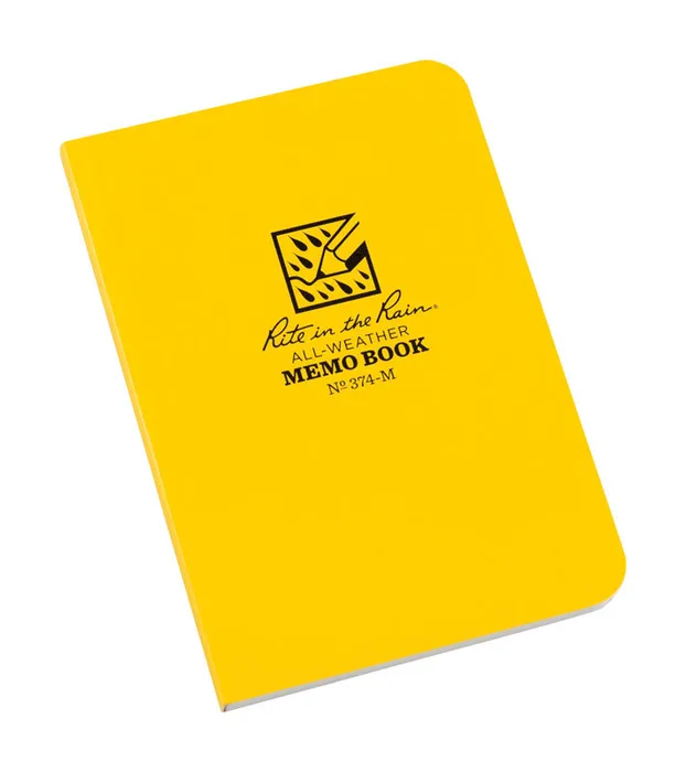Rite in the Rain 3-1/2 in. W X 5 in. L Perfect Bound Yellow Memo Book (Pack of 6)