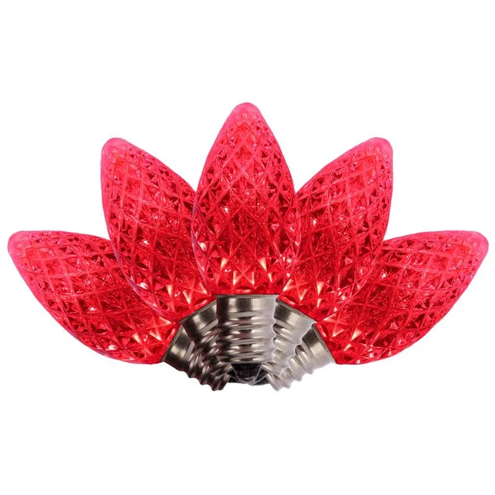 Holiday Bright Lights LED C7 Red 25 ct Replacement Christmas Light Bulbs