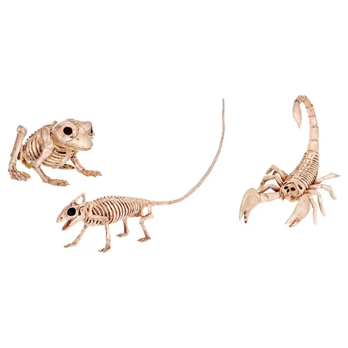 Seasons 6 in. Mini Animal Skeletons Halloween Decor (Pack of 12)