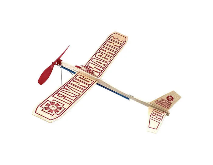 Guillow's Flying Machine Glider Plane Natural 1 pc (Pack of 24)