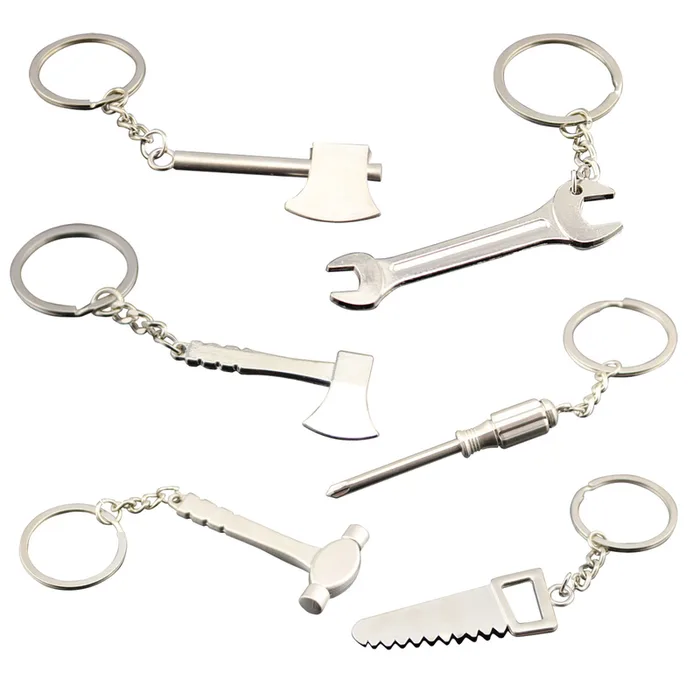 Home Plus Metal Silver Key Ring (Pack of 48)
