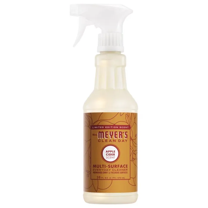 Mrs. Meyer's Clean Day Apple Cider Scent Organic Multi-Surface Cleaner Liquid 16 oz (Pack of 6)