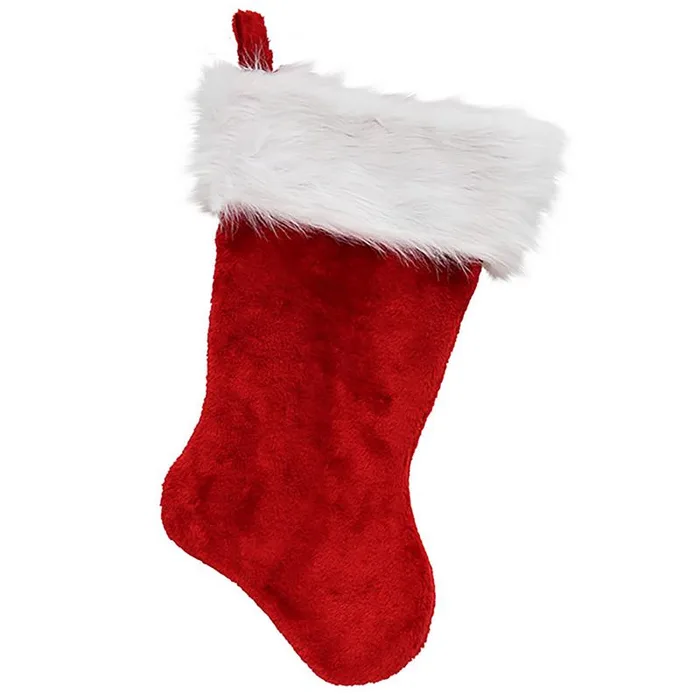 Dyno Red/White Santa Christmas Stocking 20 in. (Pack of 12)