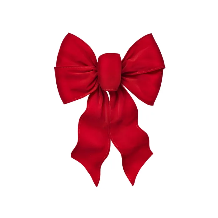 Holiday Trims Red 5 Loop Wired Christmas Bow 18 in. (Pack of 12)