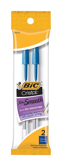BIC Cristal Blue Ball Point Pen 2 pk (Pack of 12)