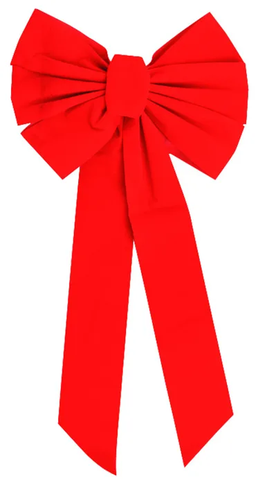 Holiday Trims Red 6 Loop Christmas Bow 12 in. (Pack of 12)